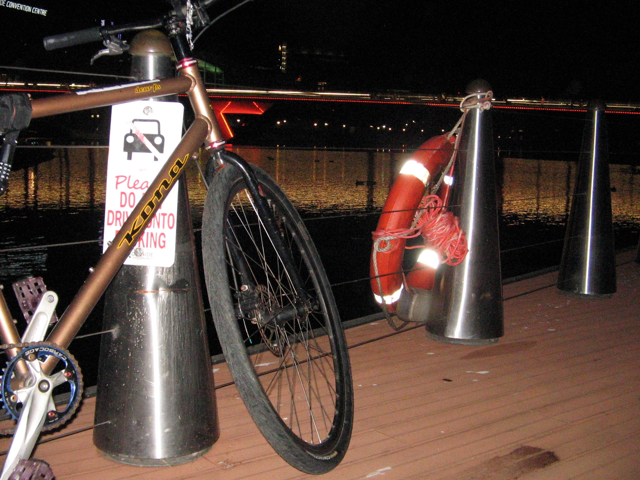 bike on a pier